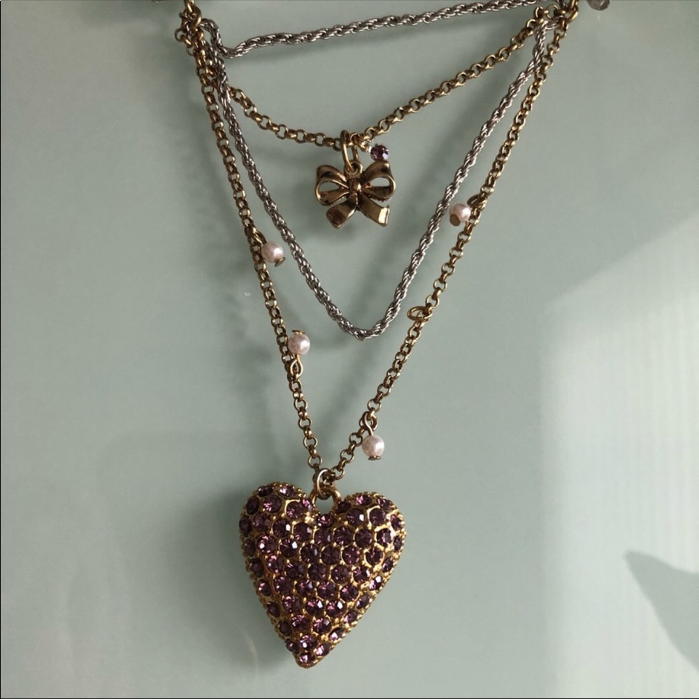 Betsey Johnson Heart Necklace